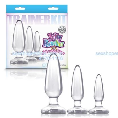 Kit de plugs anales transparentes